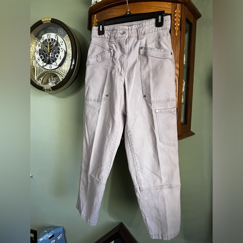 Maeve Light Lavender Carpenter Pants